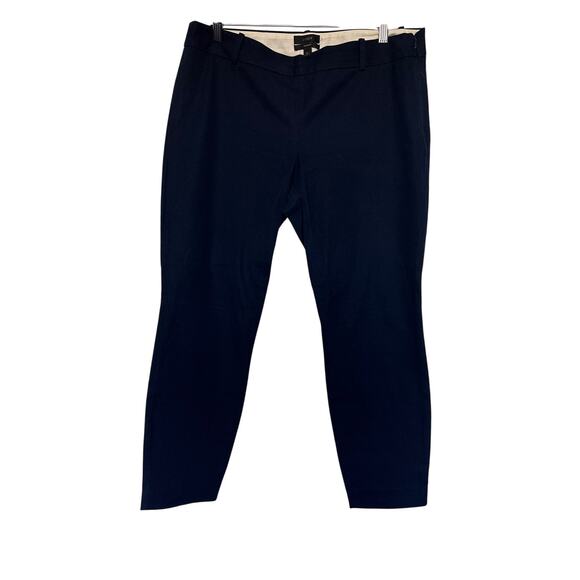 J. Crew Minnie Pants in Navy Stretch Twill, 10 - Picture 1 of 8